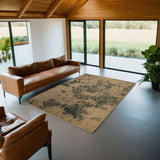 Modern Part Silk Tibet Rug 175 × 242 cm