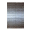 Brown & Taupe Ombre Striped Kilim Rug Design 121 × 181 cm