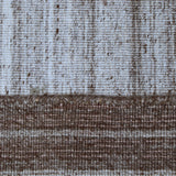 Brown & Taupe Ombre Striped Kilim Rug Design 121 × 181 cm
