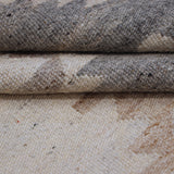 Taupe, Ivory & Brown Tribal Geometric Kilim Rug Design 150 × 200 cm