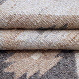 Beige & Grey Diamond Lattice Kilim Rug Design 150 × 200 cm