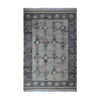 Grey & Ivory Tribal Medallion Kilim Rug Design 170 × 240 cm