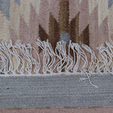 Beige & Blue Tribal Diamond Kilim Rug Design 200 × 300 cm