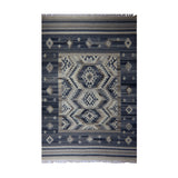 Taupe & Ivory Tribal Geometric Medallion Kilim Rug Design 200 × 300 cm