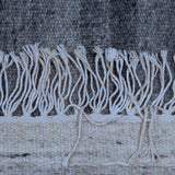 Grey & Ivory Tribal Geometric Kilim Rug Design 200 × 300 cm