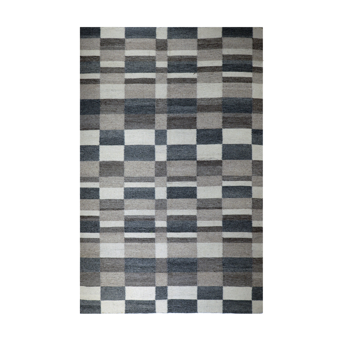 MODERN WOOLLEN KELIM RUG 203 × 291 cm