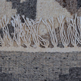 Ivory & Grey Tribal Diamond Kilim Rug Design 200 × 300 cm