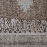 Beige & Brown Tribal Geometric Medallion Kilim Rug Design 170x240cm - photo 4