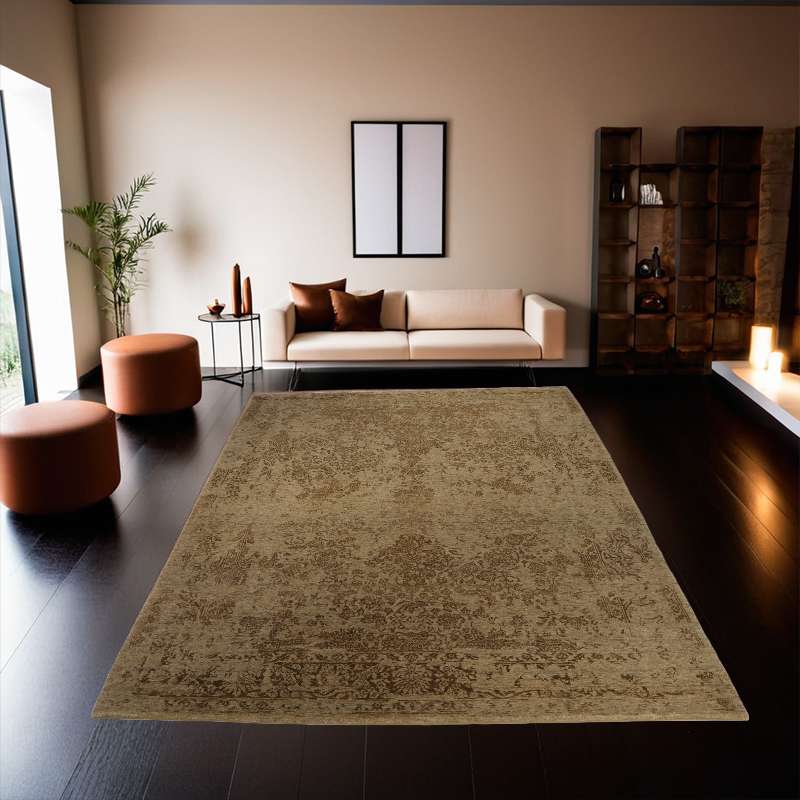 Modern Part Silk Tibet Glaze Rug 176 × 240 cm
