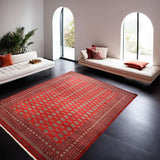 Red Mori Bukhara Rug 372 × 276 cm