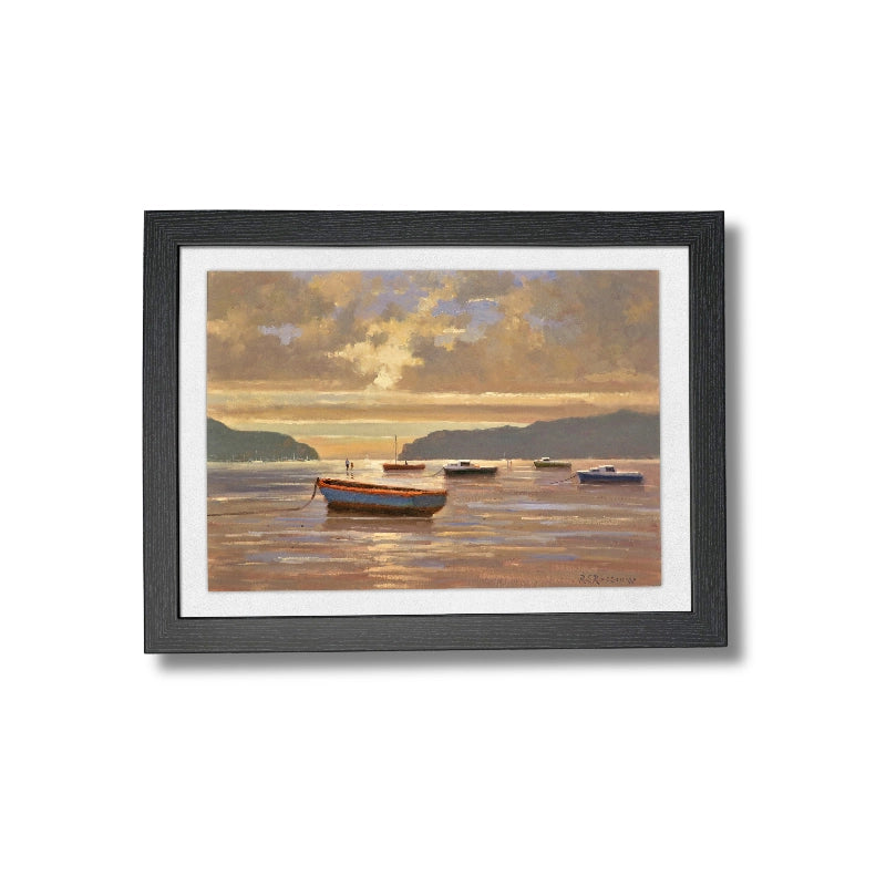 Roelof Rossow Coastal Landscape Painting 91 × 66 cm