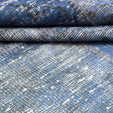 Blue Hand-Knotted Modern Patchwork Collage Rug 402 × 251 cm