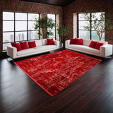 Red Modern Vitry Rug 290 × 200 cm