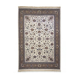 Cream Persian Kashan Rug Design