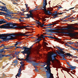 Multi-Coloured Modern Urban Wave Rug Design