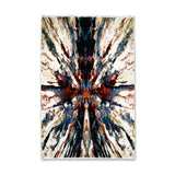 Multi-Coloured Modern Urban Wave Rug Design