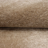 Modern Plush Pile Rugs In Soft Beige Pianura Collection