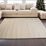 Modern Plush Pile Rugs In Cream Pianura Collection