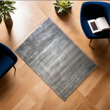Modern Plush Pile Rugs In Light Grey Pianura Collection