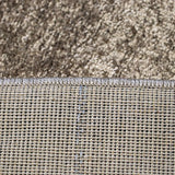 Modern Plush Pile Rugs In Dark Beige Pianura Collection