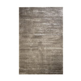 Modern Plush Pile Rugs In Dark Beige Pianura Collection