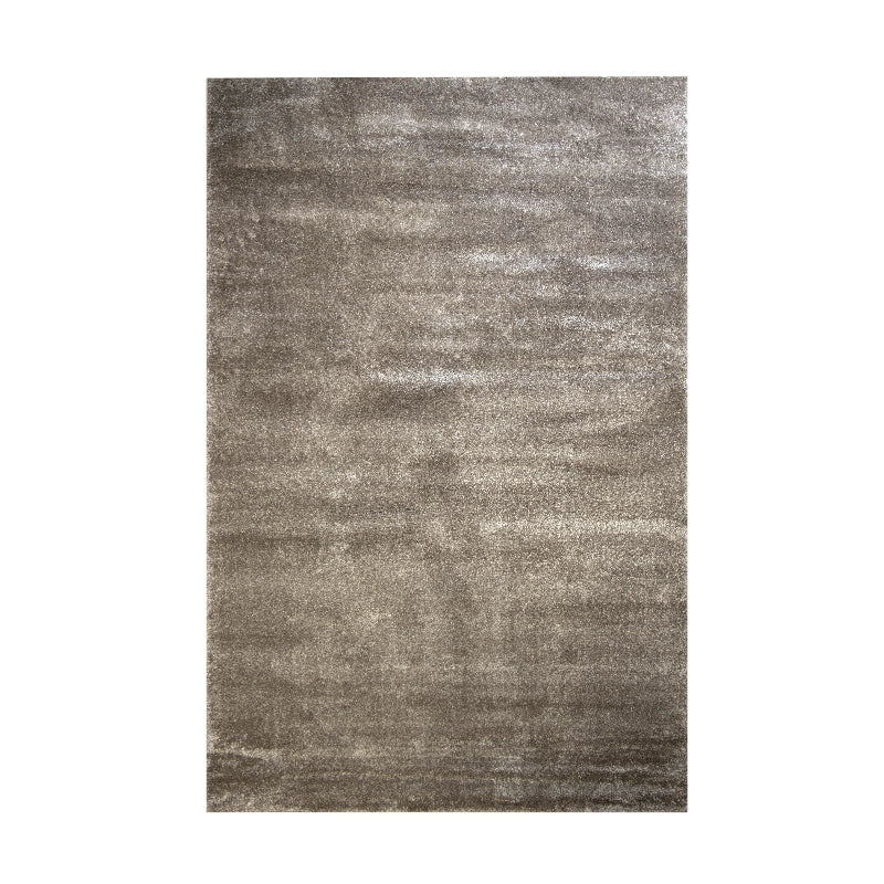 Modern Plush Pile Rugs In Dark Beige Pianura Collection