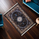 Navy Blue Pars Persian Rug Design 230 × 160 cm