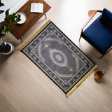 Navy Blue Tabriz Mahi Rug 230 × 160 cm