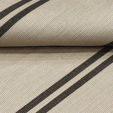 Cream & Grey Modern Outdoor Stripe Rug 230 × 160 cm