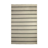Cream & Grey Modern Outdoor Stripe Rug 230 × 160 cm