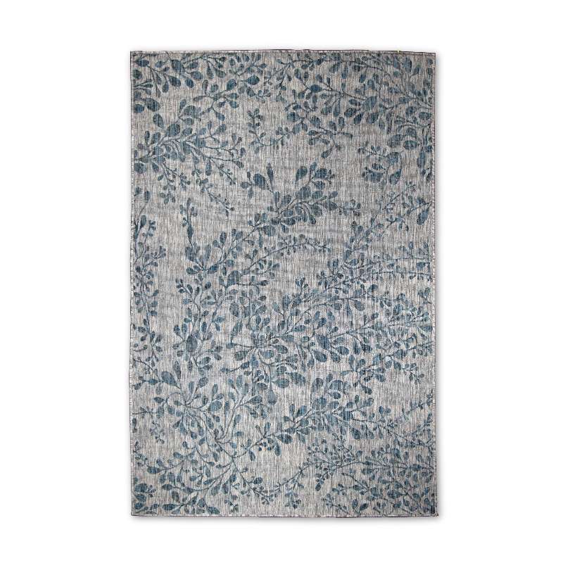 Turquoise Vine Design Outdoor Rugs