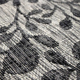 Modern Grey Vine Design Outdoor Rugs