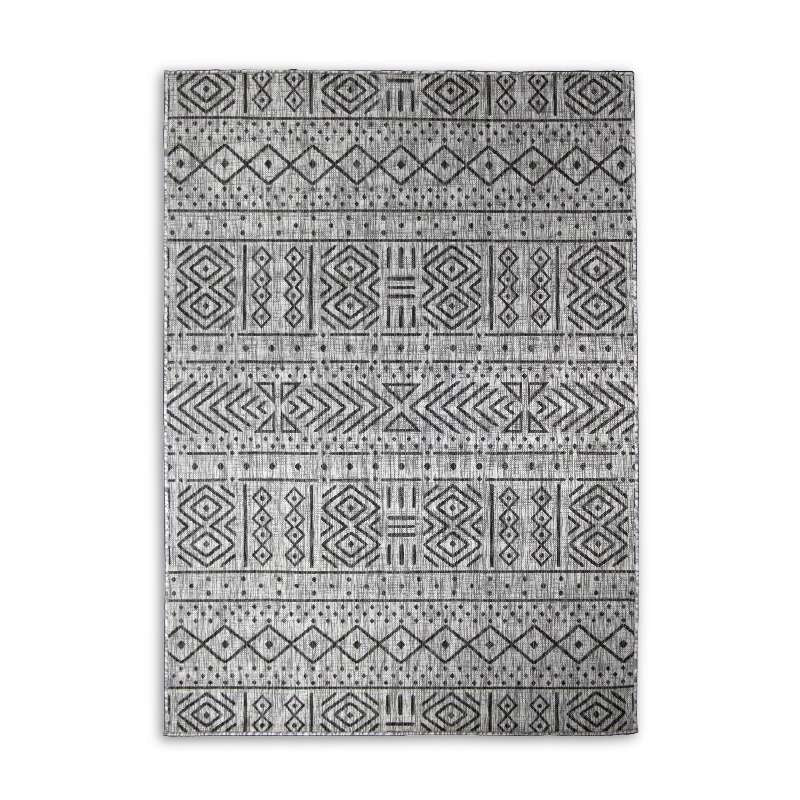 Grey Tribal Design Outdoor Rugs