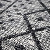 Grey Tribal Design Outdoor Rugs