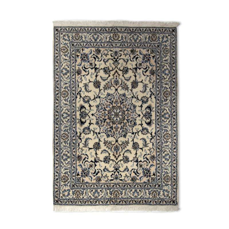 Silk Persian Nain Rug 205 × 148 cm