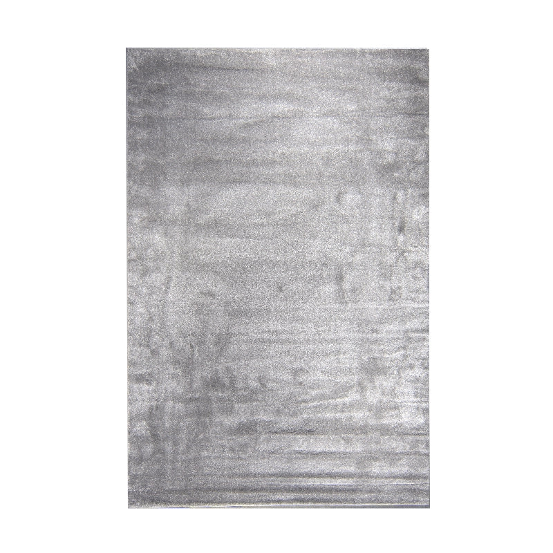 Modern Plush Pile Rugs In Light Grey Pianura Collection