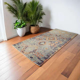 Turkish Nomadic Woolen Kilim Rug 328 × 154 cm