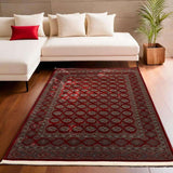 Maroon Oriental Persian Rug Design