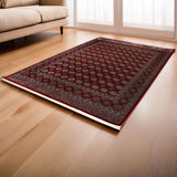 Maroon Oriental Persian Rug Design