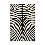 Modern Hand Tufted Zebra-Striped Rug