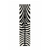 Modern Hand Tufted Zebra-Striped Runner