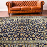 Refurbished Persian Kashan Rug 413 × 303 cm