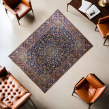Refurbished Persian Mashad Rug 353 × 264 cm