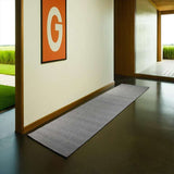 Modern Grey Indoor/Outdoor Runner 397 × 105 cm