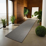 Modern Grey Indoor/Outdoor Runner 397 × 105 cm