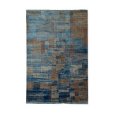 Blue Part Silk Modern Rug 230 × 150 cm