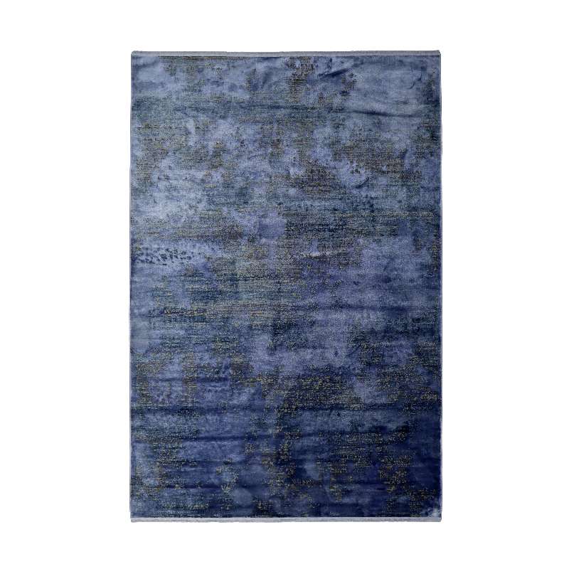 Indigo Blue Part Silk Alta Rug 230 × 160 cm