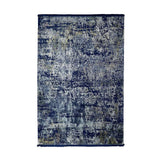 Deep Navy Blue Part Silk Alta Rug 230 × 160 cm