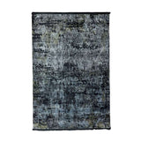 Slate Blue Part Silk Alta Collection Rug 230 × 160 cm