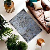 Powder Blue Part Silk Alta Collection Rug 230 × 160 cm